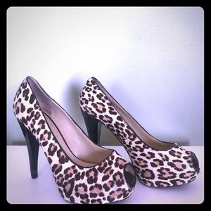 Nine West Cheetah print heels